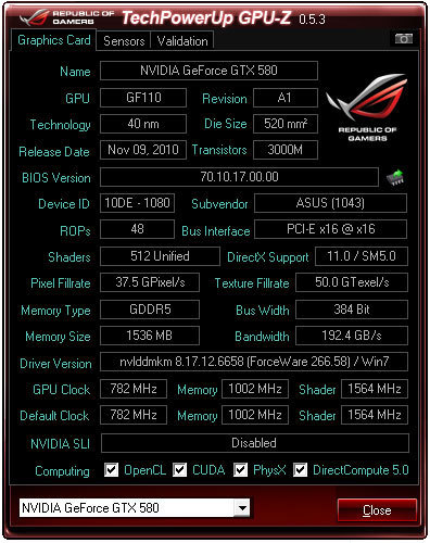 instal GPU-Z 2.54.0
