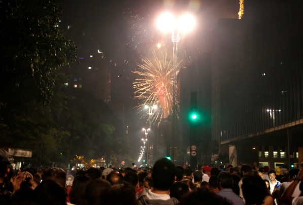 Imagem Quima de Fogos na Paulista São Paulo