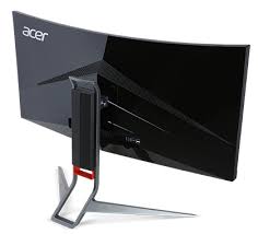 O monitor curvo Acer predator 34 vista trazeira