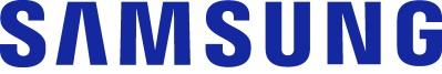 Logomarca da Samsung letras maiúsculas azul