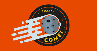 Banner da CodeComet, escola de programação de computadores