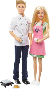 o casal de bonecos Barbie e Ken