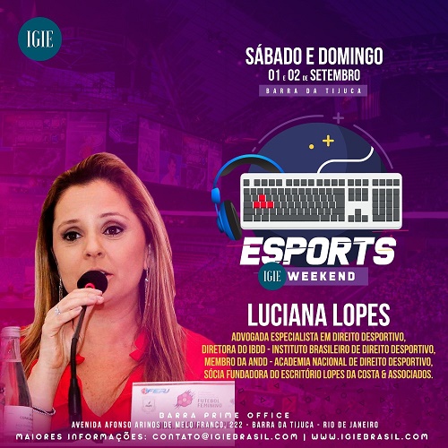 Luciana Lopes palestrante no Esports Weekend