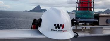 Capacete padrão da Wilson Sons