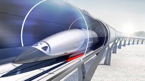 o Hyperloop visto de frente