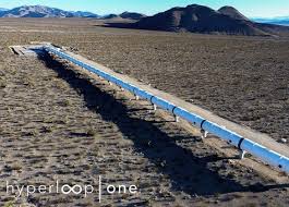 Hyperloop na areia do deserto