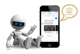 robô e smartphone chatbots em contact center