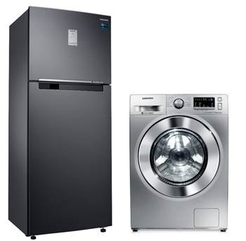 Refrigerador e lavadora Eletrodomésticos Samsung