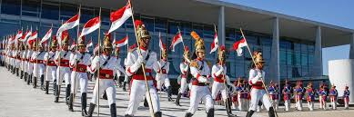 Dragões da Independência guarda de honra do Presidente