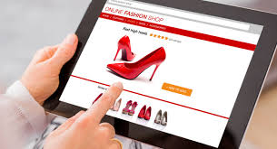 tablet com sapatos compra virtual 