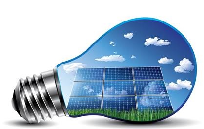 Lâmpada e energia fotovoltaica