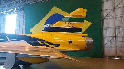 Avião Ayrton Senna trazeira