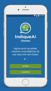 Smartphone com app IndiqueAí