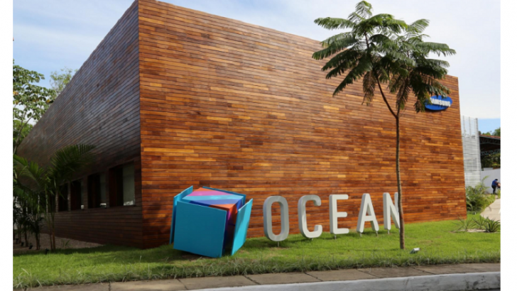 Fachada do Samsung Ocean Center, em Manaus