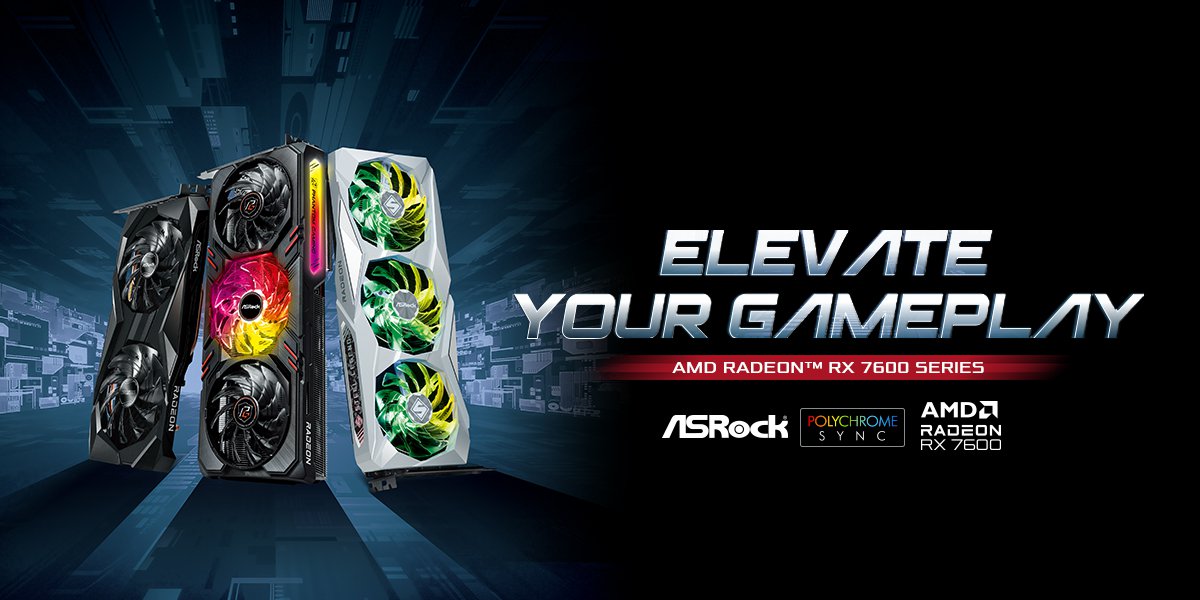 ASRock Announces AMD Radeon™ RX 7600 Series Graphics Cards Elevate Your Gameplay