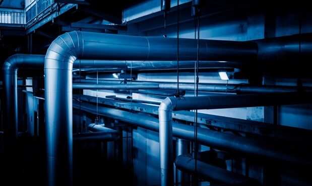 Tubo de aço ranhurado