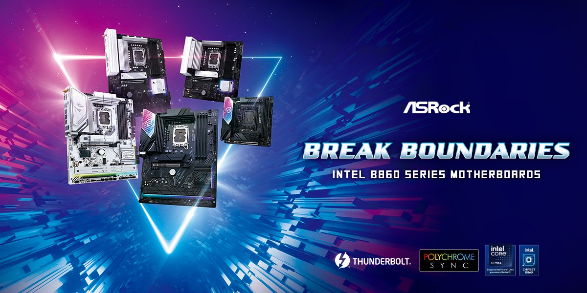 20250106-4 ASRock Introduces Exciting New Intel<sup>®</sup> B860/H810 Motherboards