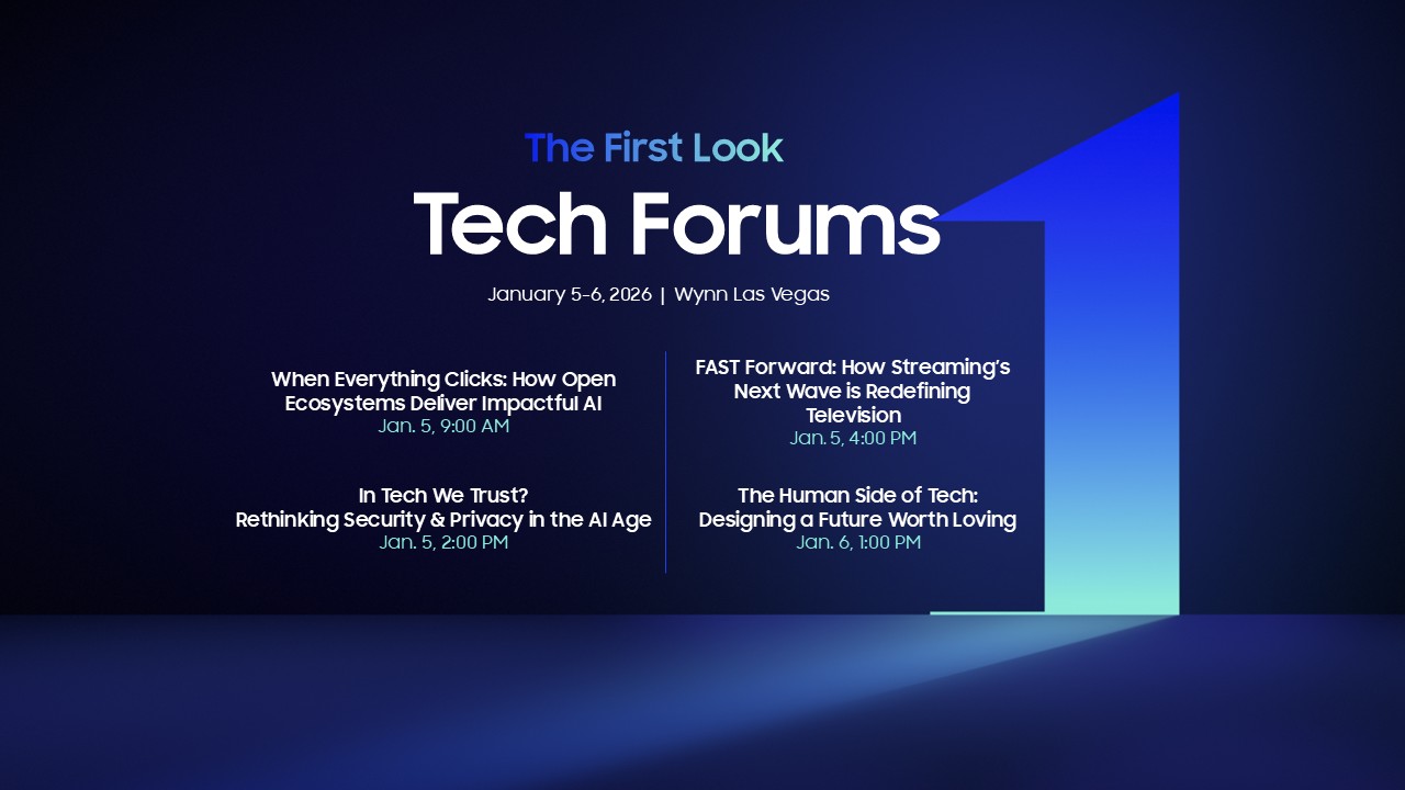 Samsung sediará série de fóruns de tecnologia na CES 2026
