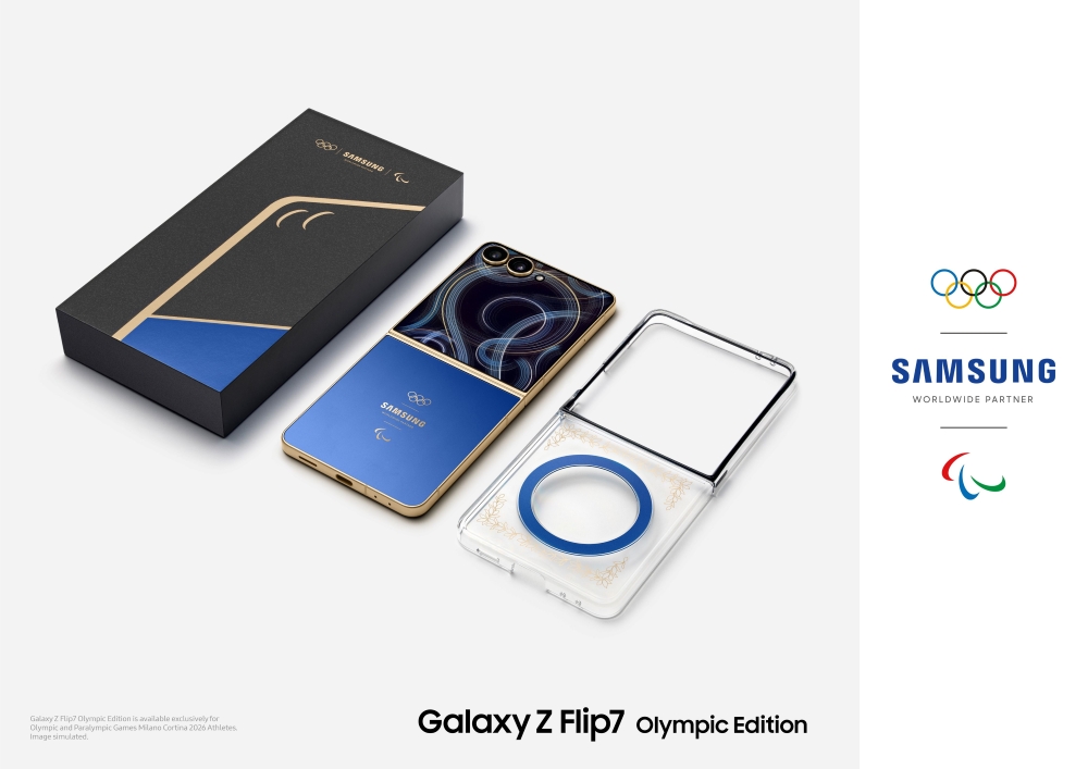 Samsung revela o exclusivo Galaxy Z Flip7 Edi&ccedil;&atilde;o Ol&iacute;mpica, que acompanhar&aacute; toda a jornada dos atletas em Mil&atilde;o-Cortina 2026