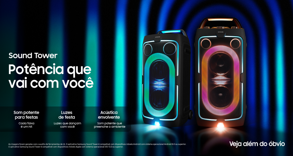 Samsung lan&ccedil;a Sound Tower e eleva a experi&ecirc;ncia de entretenimento a novos patamares