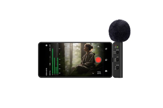 Sony microfone e celular
